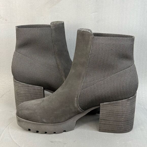 EILEEN FISHER Farrah Tumbled Nubuck Bootie shoes women’s size 9.5 - Picture 7 of 11